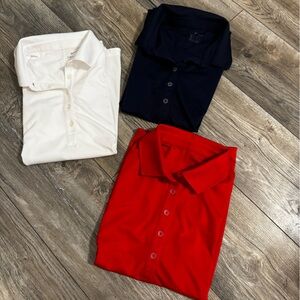 Nike Women's Polo Shirts bundle - Red, White, Navy